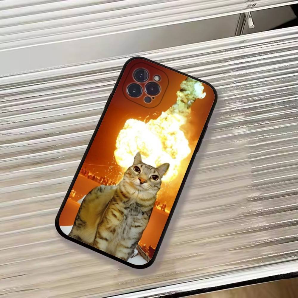 F-Смешной Животное Кот Чехол для Телефона Силиконовый Мягкий Для IPhone 17 16 15 14 13 12 11 X XR Plus Pro Max Plus