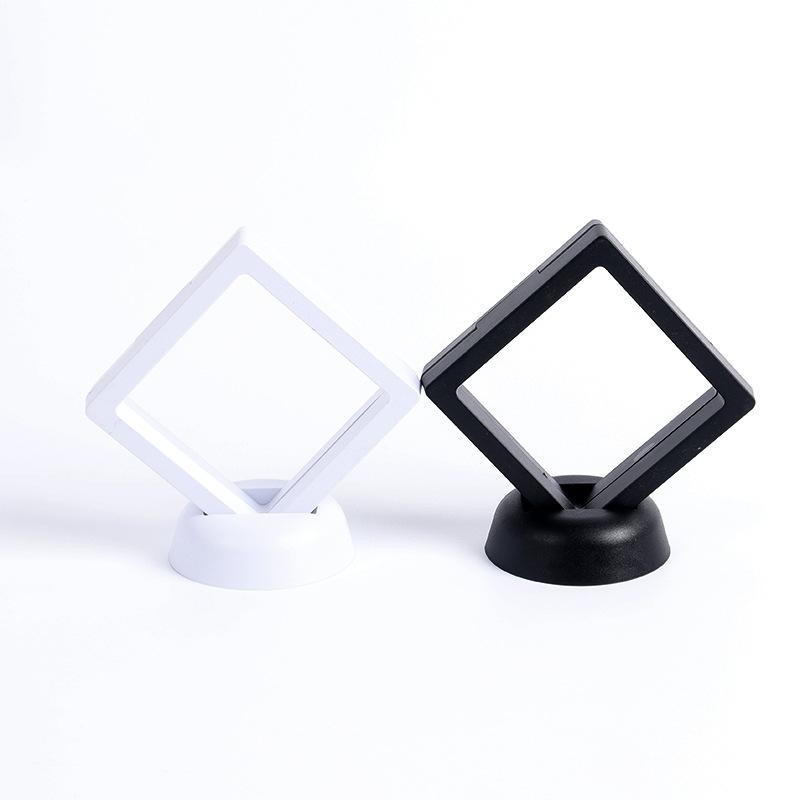 1pc Simple And Practical Transparent PE Film Display Box Plastic Floating Box Commemorative Coin Badge Coin Jewelry Gift Box