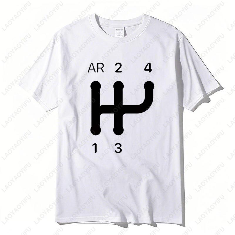 Humor 2CV Gear Shift Pattern Tshirt Unisex Birthday Gifts Short Sleeves Funny PolyCotton Clothes Summer Male T Shirt Streetwear
