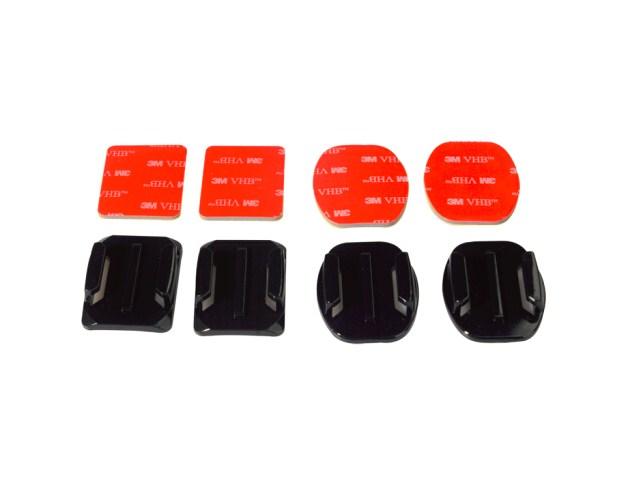 Adhesive Mounts For GoPro 13 12 9 8 7 5 Curved Flat Mounts Sticky Pads for Go Pro Dji SJCAM Action Camera Helmet Board Car