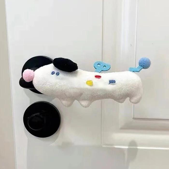 Милые чехлы для дверных ручек для собак, чехлы для правой боковой дверной ручки, защита от ударов и статического электричества