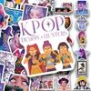 60 шт. kpop охотники на демонов Мультяшные наклейки, Наклейки для бутылок с водой Водонепроницаемые наклейки Наклейки из фильмов и аниме для ноутбука, дневника, скейтборда, гитары, багажа