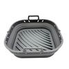 SILICONE INSERT FOR FRYER, SQUARE, FOLDABLE, 22 x 22 cm