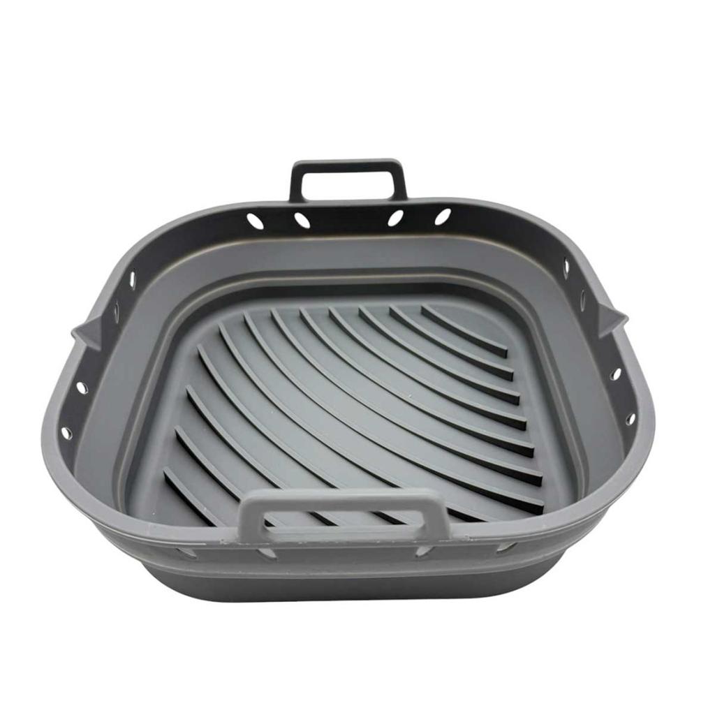 SILICONE INSERT FOR FRYER, SQUARE, FOLDABLE, 22 x 22 cm