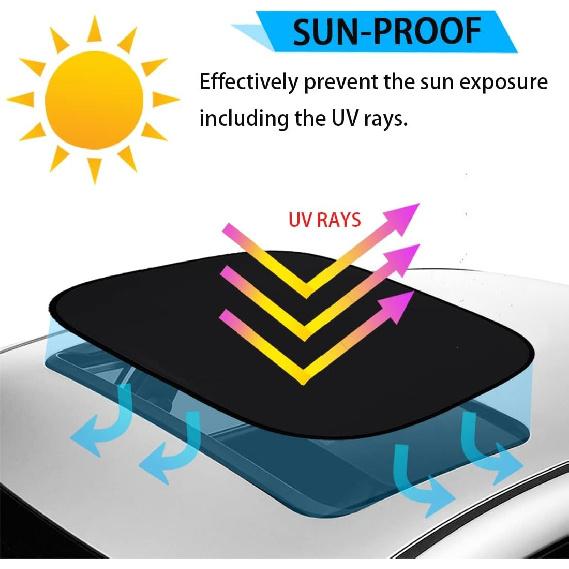 Car Sunroof Sun Shade Interior Sun Protector Sunshade mini cooper sunroof -Red