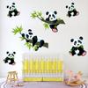 PVC Bamboo Panda Wall Sticker Cartoon Wallpaper Decal Kids Gift Panda Mural Decals  Bedroom