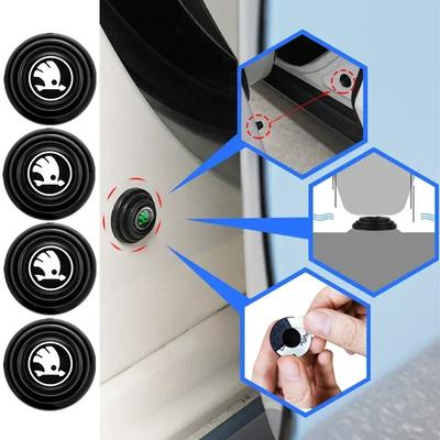 4 шт. Защитная наклейка на амортизатор двери автомобиля для Skoda Yeti Rapid Superb 3 Fabia Kodiaq Karoq Octavia VRS Roomster Scala