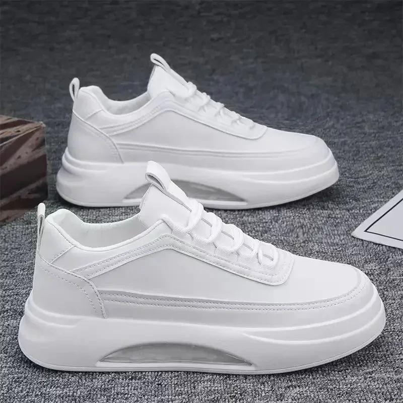 2025 Autumn New Casual Sneakers Men's Trendy Thick Bottom Lightweight Anti Slip Breathable Strap Skateboarding Shoes