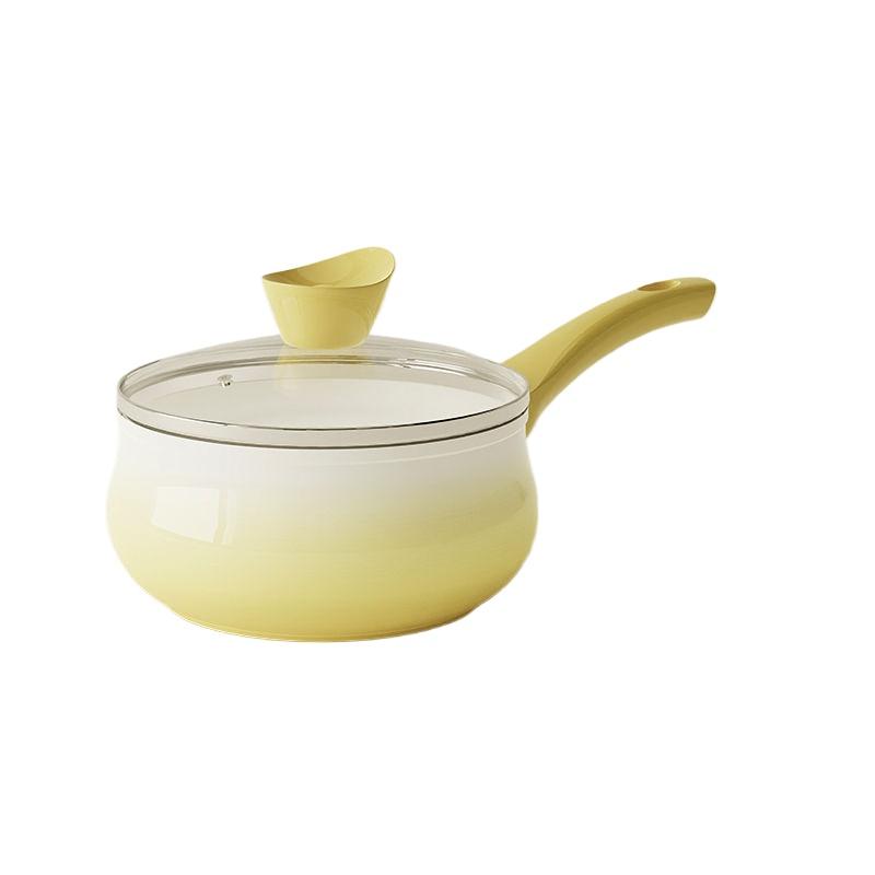 Ceramic Small Milk Pot Home Non-stick Baby Food Pan Kitchen Gas Cooker Induction Cooker Universal Instant Boiling Noodles Pot