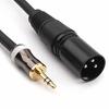 MOBOREST 3.5mm TRS To XLR Stereo Professional Male To Male Audio Cable, 3m for Recording Studio, Live Performance, School, Church, Public Speaking, Pa