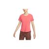 Dri-FIT One Luxe Solid Crew Neck Sun Protection Quick-Dry Short Sleeve T-Shirt Women Tops Red DD0619-655