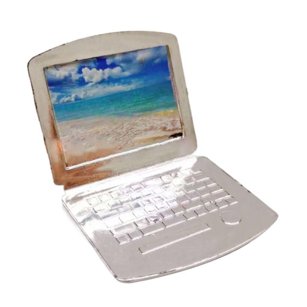 2 цвета миниатюрный ноутбук пластиковый домашний декор игрушка новые аксессуары для кукольного дома 1:12. Декор кукольного домика