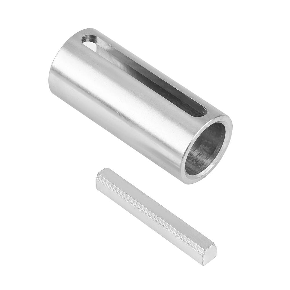 Crank Shaft Sve Adapter 3 / 4 to 1 Inch Hvy Duty Steel CNC NaMachined Step Key Included for Gas Engine Pulley Conversion Silver 2. Inches Lo