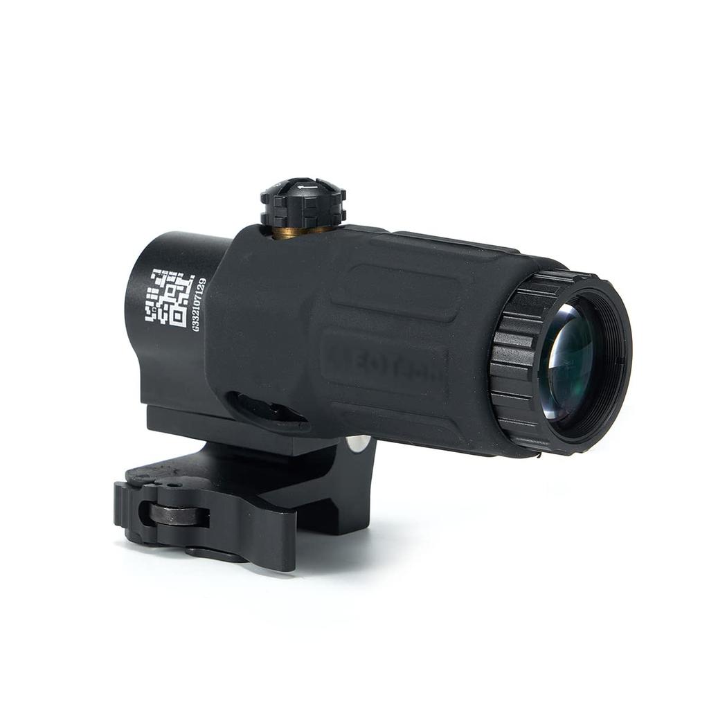 Увеличитель типа EO G33, 3D гравировка, реплика, черный, крепление EXPS STS, 3,25-кратный бустерный прицел-увеличитель (черный)