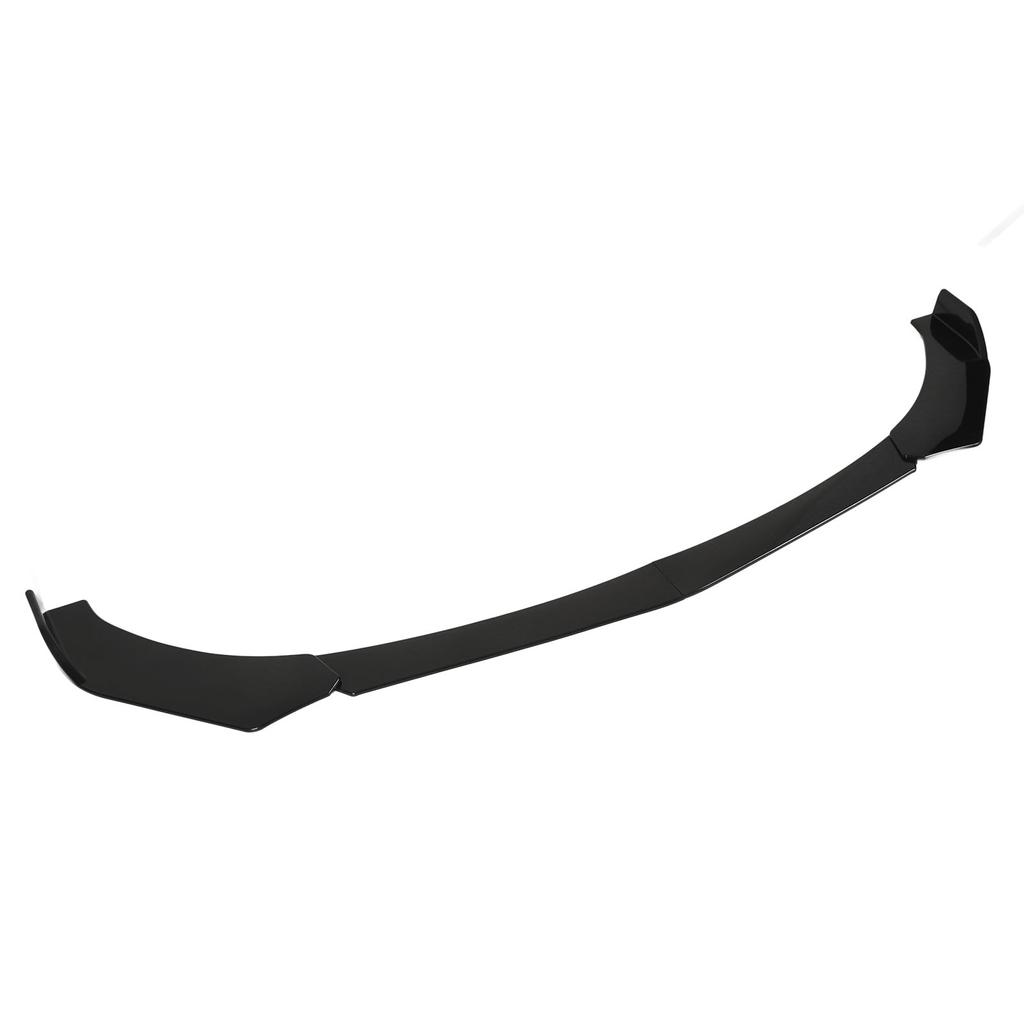 4PCs Front Bumper Chin Spoiler Glossy Black Style Universal Front Bumper Chin Spoiler Splitter