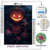 Алмазная картина Хэллоуин Страшная голова тыквы Человек Алмазная мозаика Ремесло Алмазная вышивка Картина