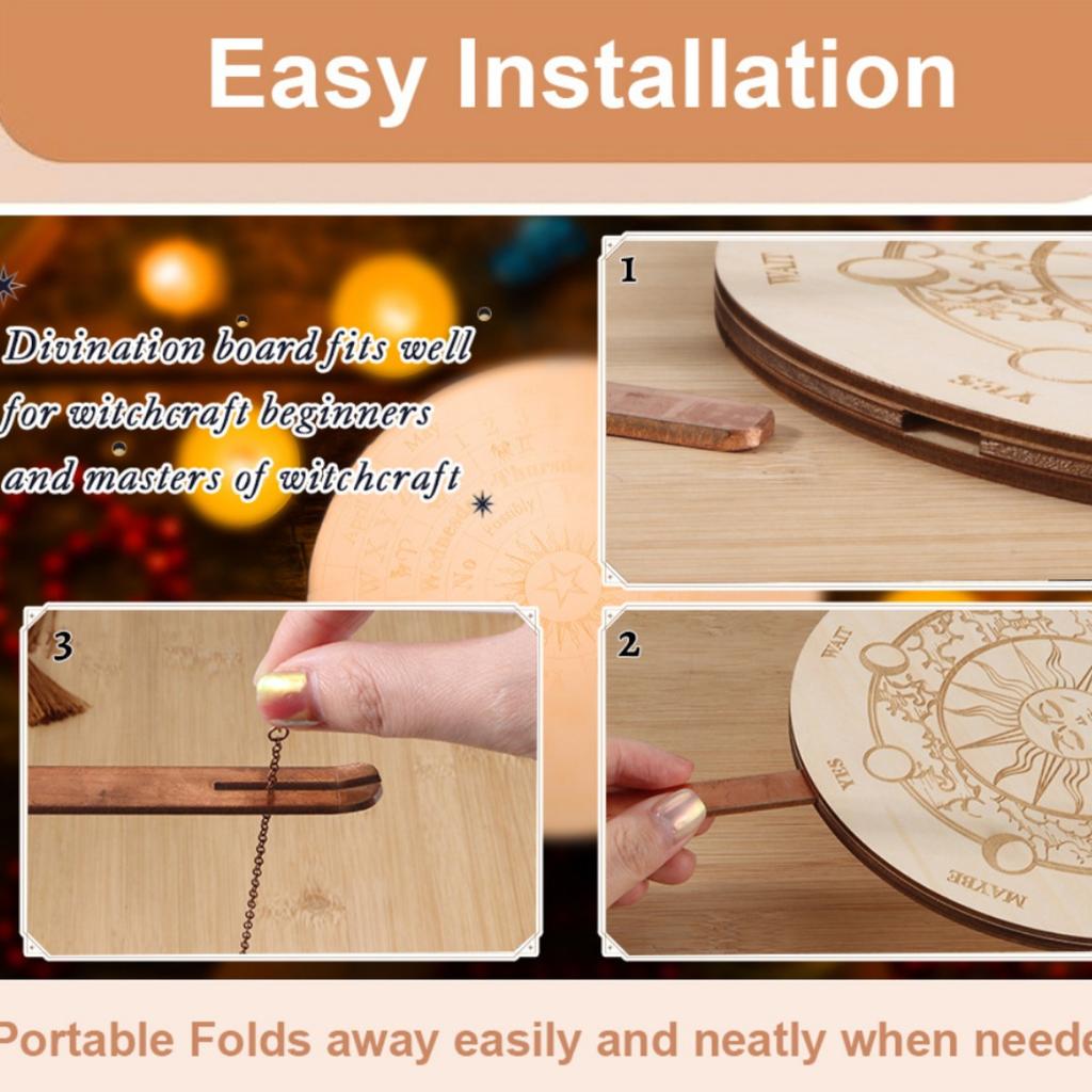 Деревянная доска для гадания ведьм: Большое созвездие для инструментов для гадания и лозоходства