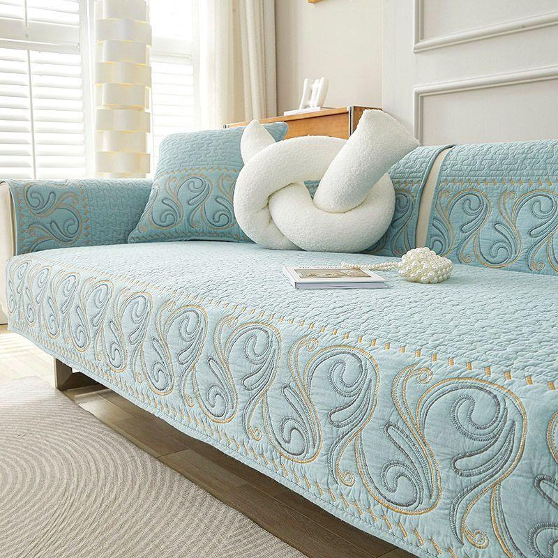 Contemporary Style Sofa Cover – High-Quality Polyester, Non-Slip Pet-Friendly One-Piece Couch Protector Fits Armchairs, Loveseats, 3 & 4-Seater Sofas