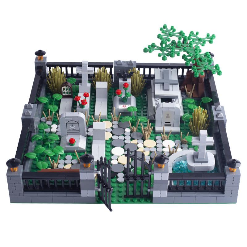 Набор конструктора MOC Bricks Игрушки DIY Тыквенная Голова на Хэллоуин Набор Строительных Блоков Фигурки Скелета Солдата Рождественский Подарок на Хэллоуин для Детей