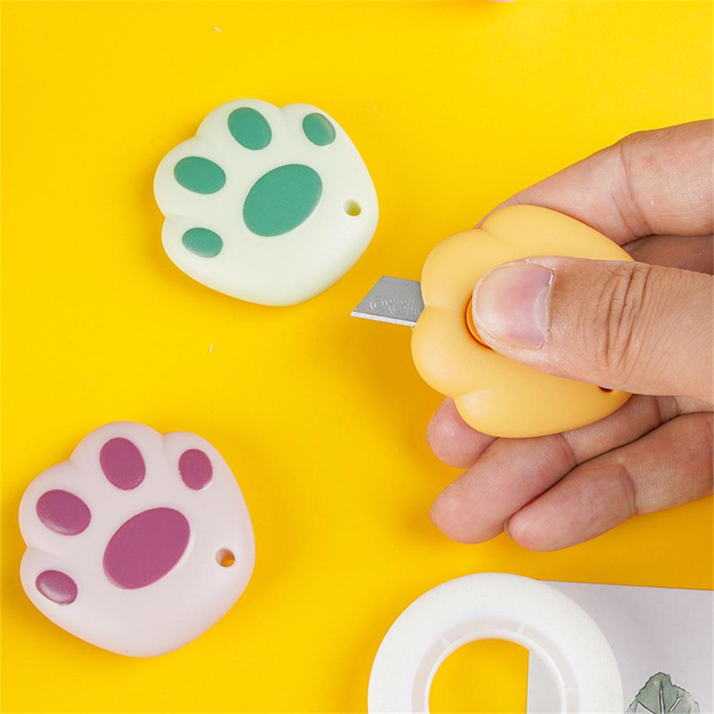 Милый мини-нож Kawaii, карманный нож с кошачьей лапой, DIY резак для бумаги, экспресс-коробка, открывалка для конвертов, корейские канцелярские принадлежности, школьный офис