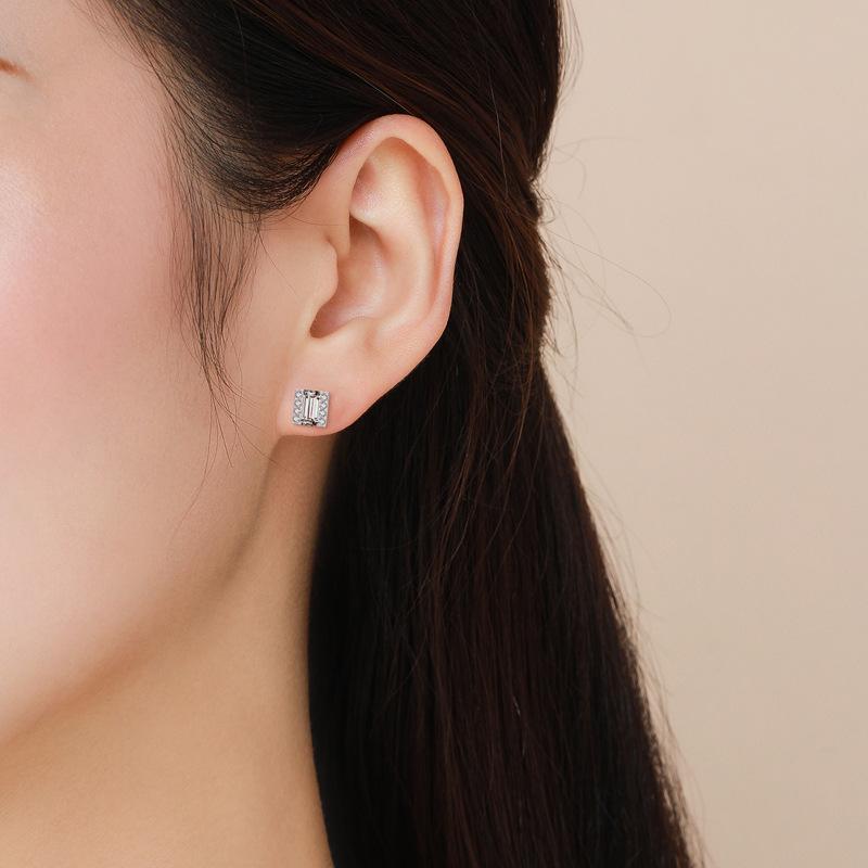 Танциз стерлингового серебра 925 пробы циркон серьги серьги-капли для женщин подарки на свадьбу