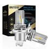 Briteye Car LED Headlight H4 Vehicle Inspection Compatible Integrated H4 LED Bulb Switching 6500K White CREE Chip Equipped with Fanless HI/LO (2
