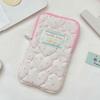 Cute Quilted Makeup Storage Bag Zipper Pencil Toiletry Organizer  Stationery Storage