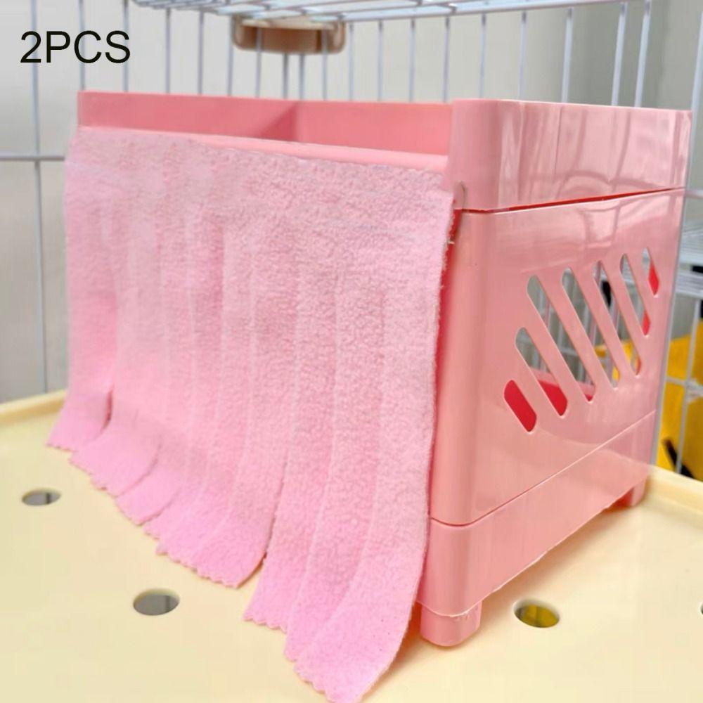 2 шт. Уютный домик-укрытие для хомяка, занавеска, дышащая дверная занавеска для домика морской свинки, крыса
