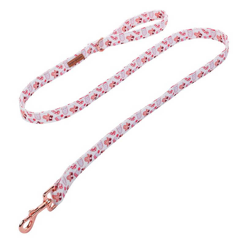 Unique Style Paws Personlized Christmas Dog Collar with Bow Santa Deer Dog Collar Cute Puppy Necklace for Large Medium Small Dog