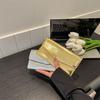 Портативный кошелек для монет из ПУ-кожи с длинной молнией Женский клатч для хранения телефона Легкий кошелек для телефона для повседневного использования