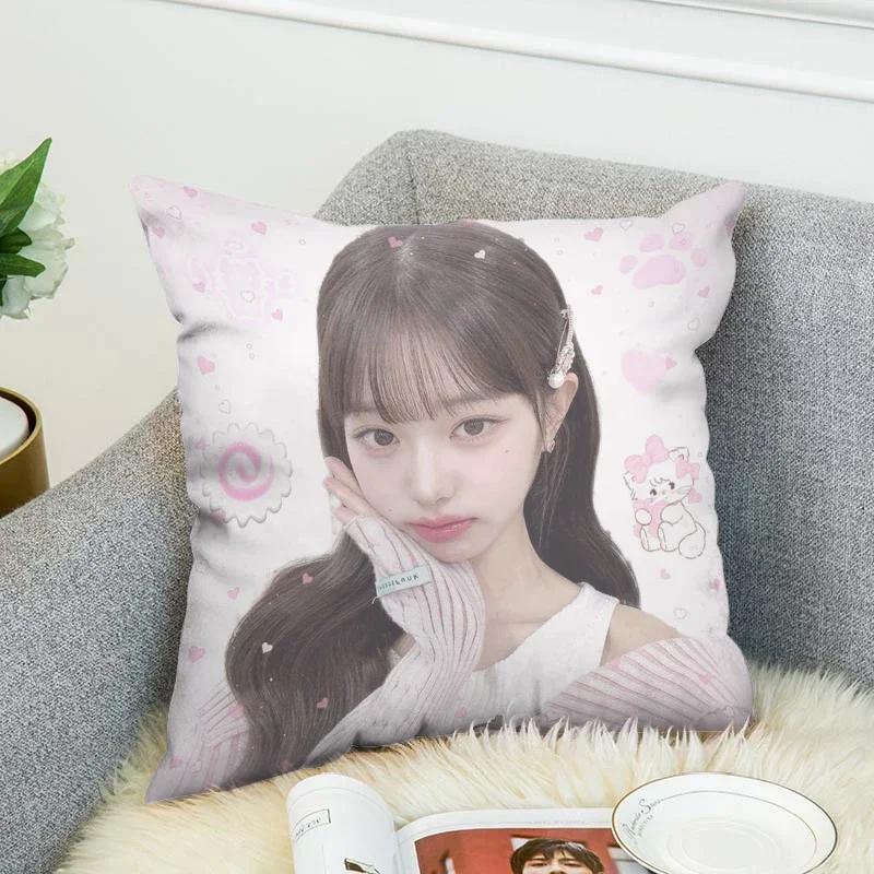 Pillow Cases Jang WonYoung Decorative Pillows Covers Sofa Cushions Pillowcases 50x50 Fall Decor Cushion Cover 45*45 Pillowcase