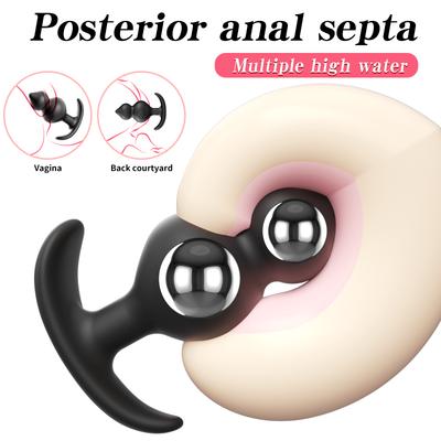 Фабричные продажи Носимые анальные пробки со стальными анальными бусинами Вагинальные шарики Анальная стимуляция Тянущиеся бусины Дилдо Анальная пробка Взрослые 18 Секс-игрушка