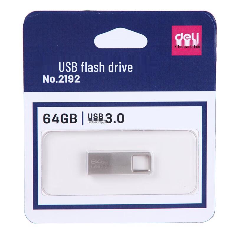Deli 2192 64 ГБ USB 3.0 Металлический Мини Флеш-накопитель