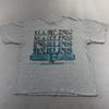 Винтаж 90-е Футболка Florida Marlins 1993 Одиночный шов Крупный принт XL