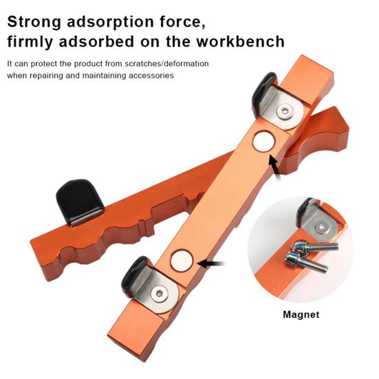 1 пара тисков для велосипедного верстака, приспособление для ремонта велосипедной ступицы, педали, подвески, вилки, цепи, оси колеса
