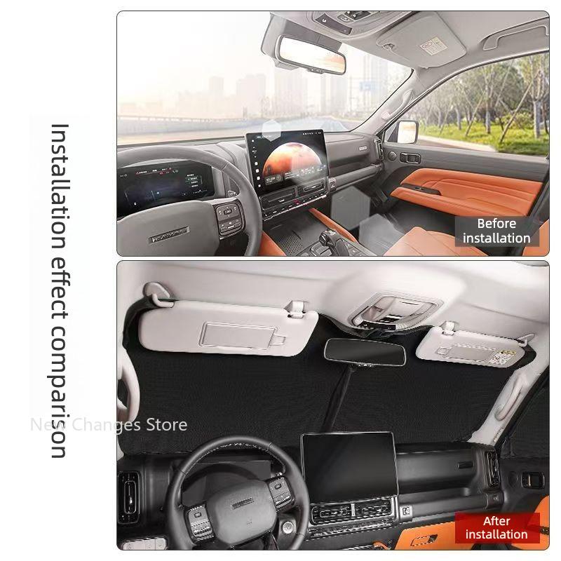 Автомобильная солнцезащитная шторка для GMW Haval H9 2024-2026, индивидуальный салонный солнцезащитный козырек, светоблокирующие аксессуары для модификации