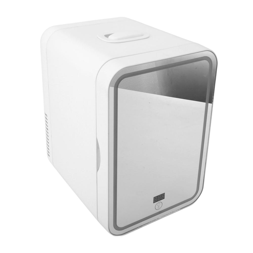 Portable Mirrored Beauty Fridge With Lighting 8L Mini Fridge Skin Care Makeup Storage with Mirror