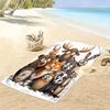 Whimsical woodland animal gathering Print beach towel, quick drying, suitable for travel, outdoor sports, jogging, the beach and swimming, gift