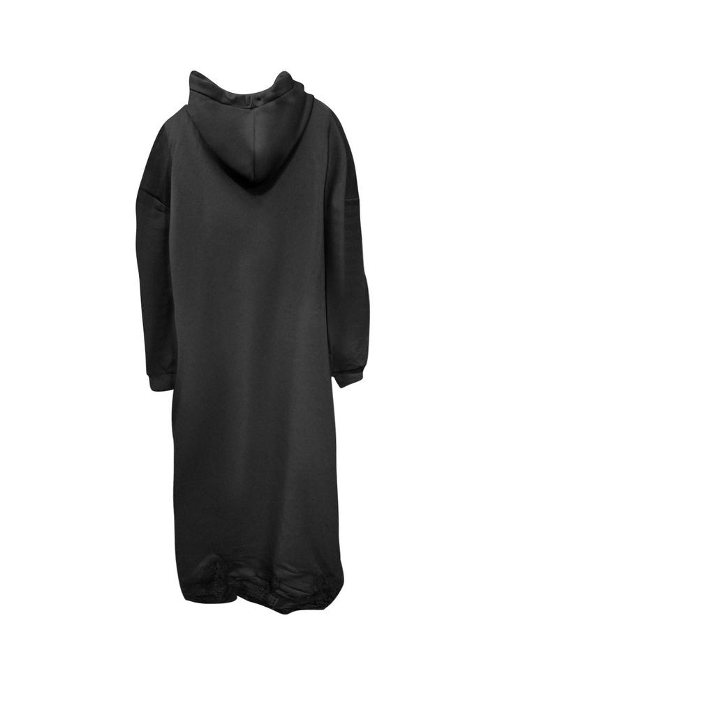 Женское модное кружевное длинное платье с капюшоном