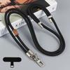 New Fashion Lanyard Silver Double Buckle Adjustable Wrist Hand Crossbody Strap Cord Hang Cell Phone Case Shoulder Chain Key Rope