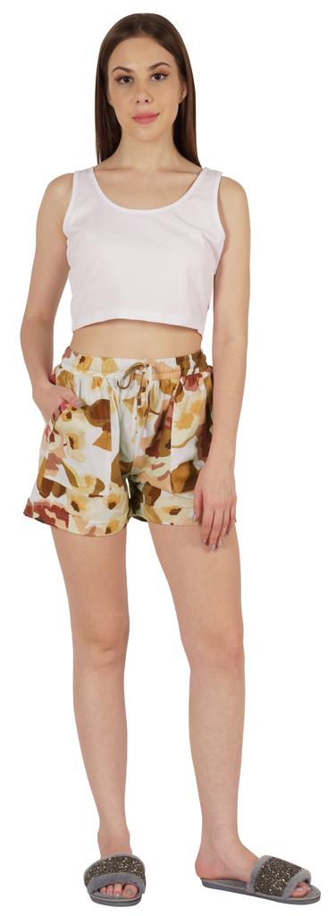 Inkmeso Женские шорты для отдыха, повседневные, с эластичной резинкой на талии, повседневные / праздничные шорты