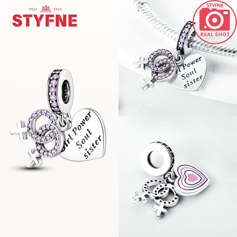 New 925 Silver Sparkling Magic Cube Love Charm Red Heart Beads DIY for Women Bracelet Fine Jewelry Gift Accessories