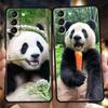 Чехол для телефона с пандой для Samsung Galaxy S25 Edge S24 S23 S22 Ultra S20 S21 FE 5G S10 S9 Plus S10E Мягкий чехол