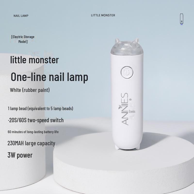 Портативная мини-лампа для быстрой сушки ногтей с местом для хранения - подключаемый тип для маникюра и липкого алмазного отверждения