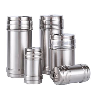 Банка для специй из нержавеющей стали, бутылка для приправ, вращающаяся крышка, перечница, солонка, контейнер для хранения приправ, кухонные инструменты
