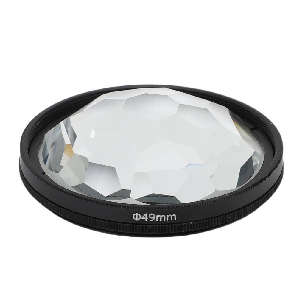 49mm Kaleidoscope Prism Lens Filter Optical Glass Camera Special Effect Filter for DSLR Mirrorless Cameras Photography