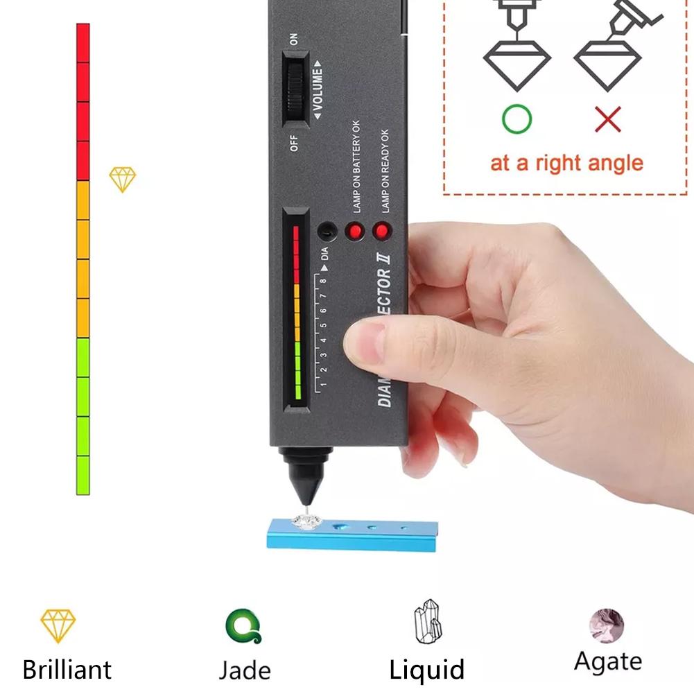 Профессиональная ручка-тестер для бриллиантов, высокоточный набор тестеров-селекторов для бриллиантов, решает проблему ошибочной оценки подлинности ювелирных бриллиантов
