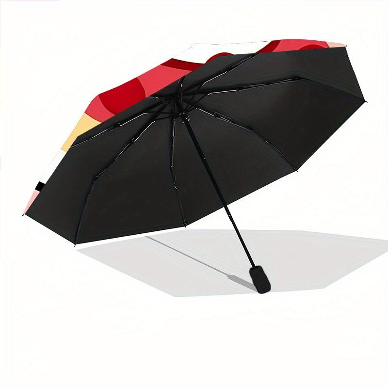 1pc Panda Donut Automatic Open/close, All-Season Portable Folding Umbrella, Travel, Everyday, Formal Events - Compact Luxury Parasol, Outdoor Accessor