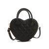 Stylish Pu Leather Heart Tote Bag For Women Chic Street Style Crossbody Bag