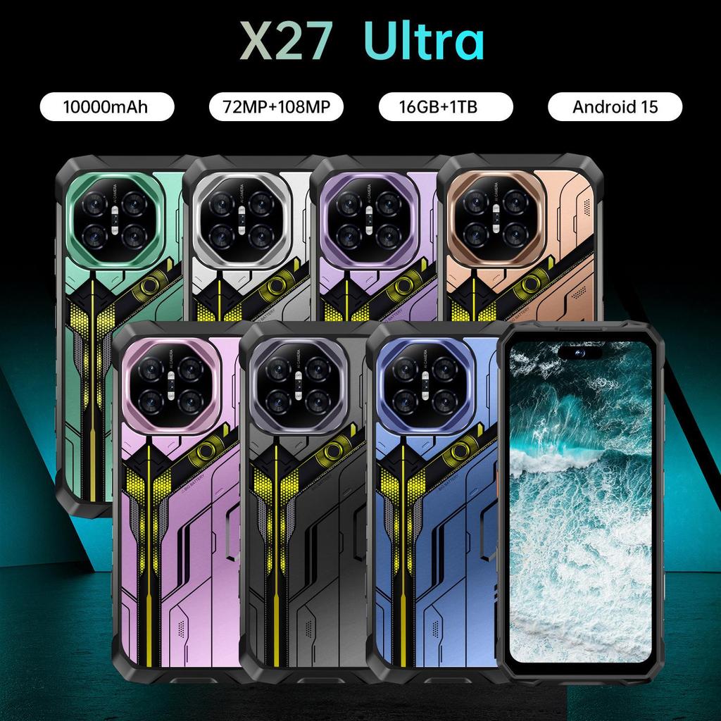 Оригинальный 5G-смартфон X27 Ultra 16 ГБ + 1 ТБ, Прочный и водонепроницаемый дизайн